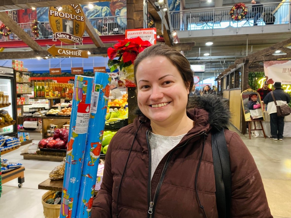 Emily LaPorte, Christmas shopper in the region purchasing gifts for her nieces and nephews for the holidays.